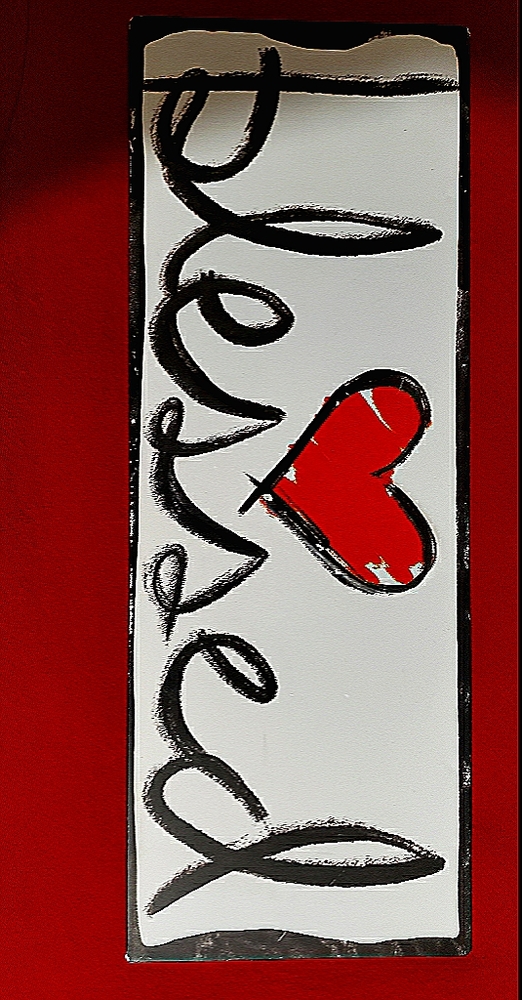 Blessed metal sign